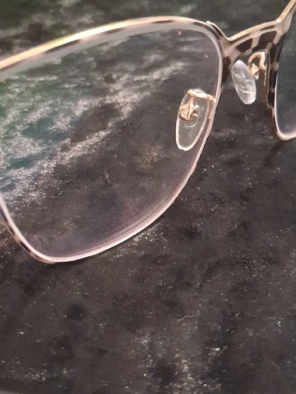 Women's Gold & Tortise Matte Square Frame Glasses - Unbranded